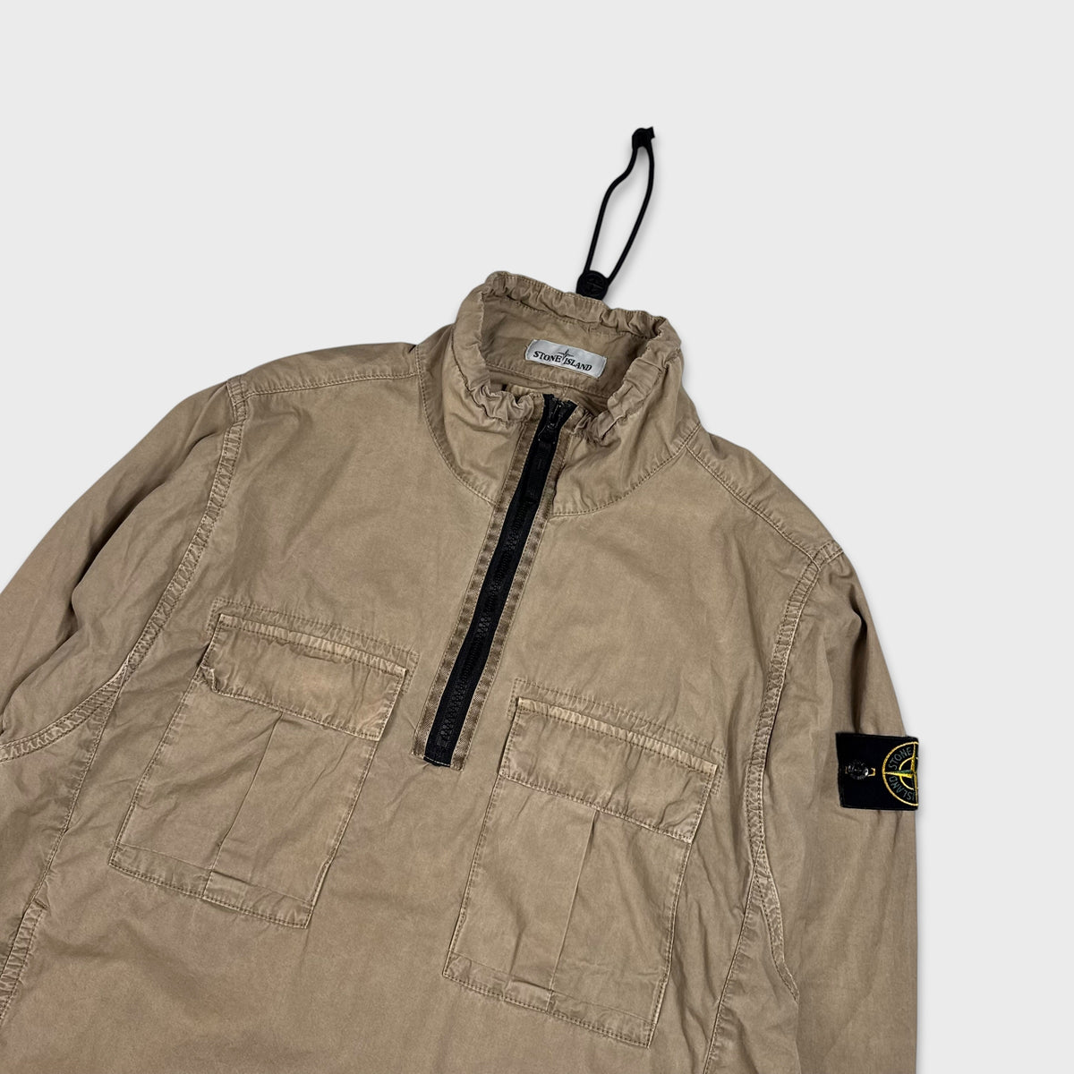 Stone Island Khaki Pullover Smock Jacket M