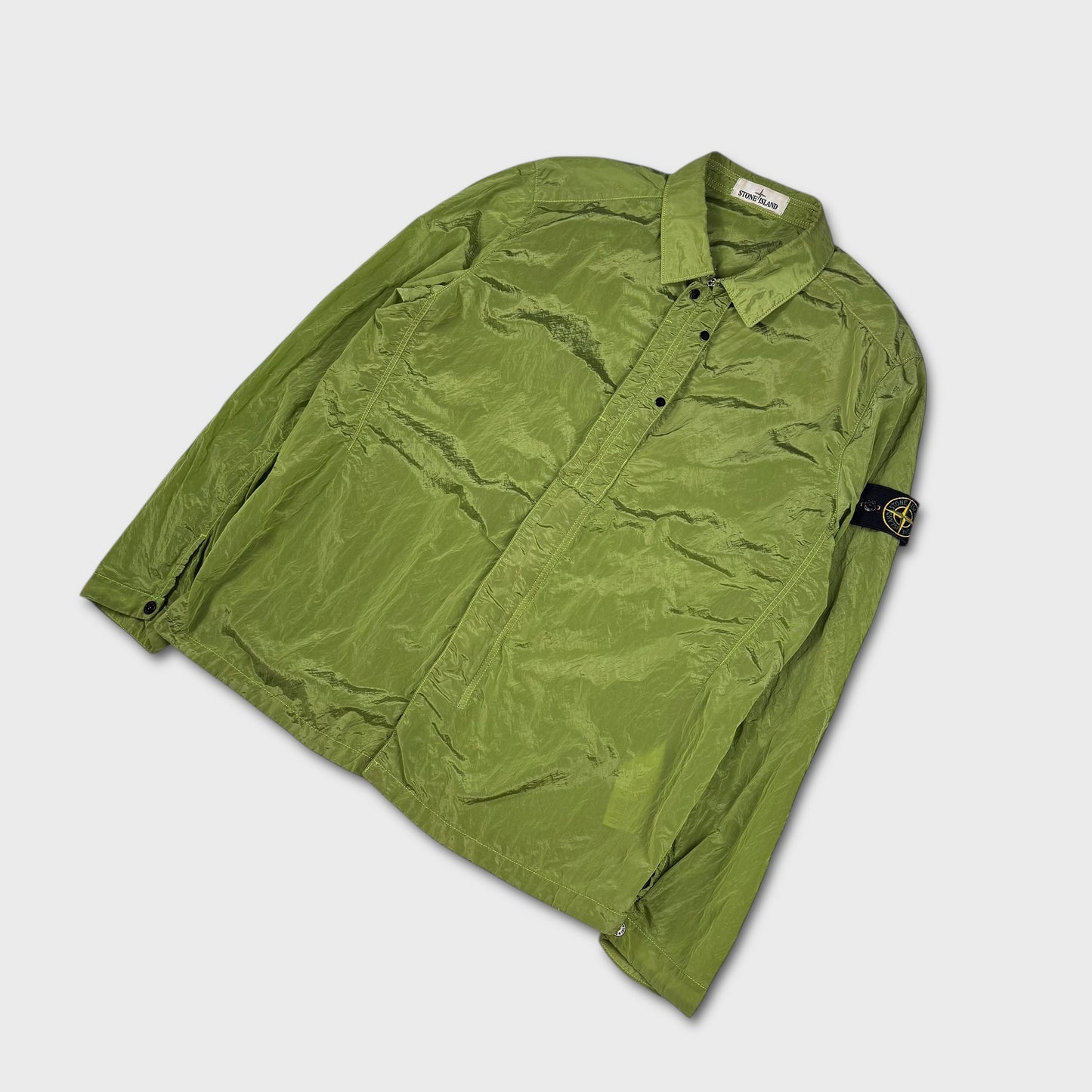 Stone Island Green Nylon Metal Overshirt XXL