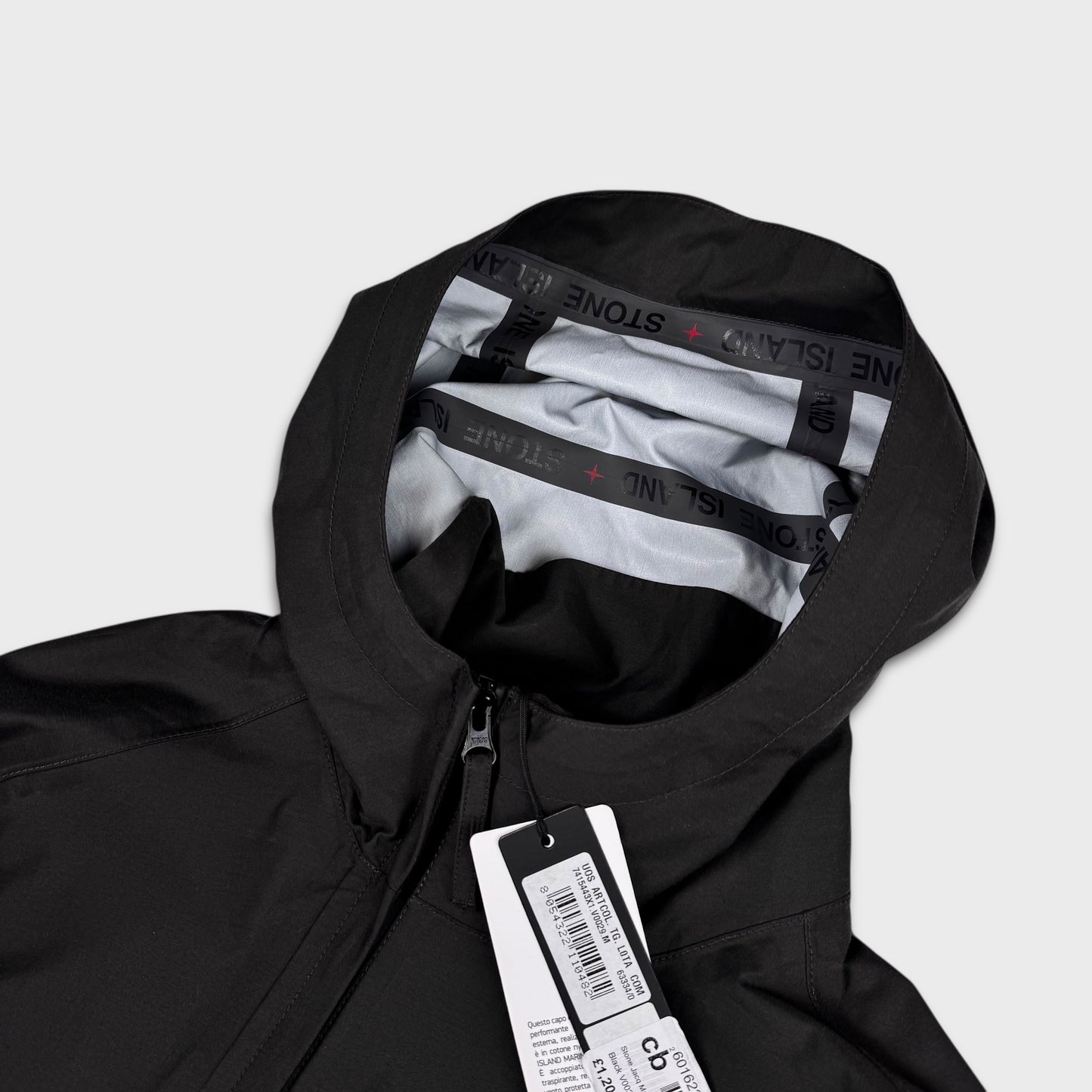 Stone Island Jacquard Taped Seams Marina Hooded Jacket BNWT M