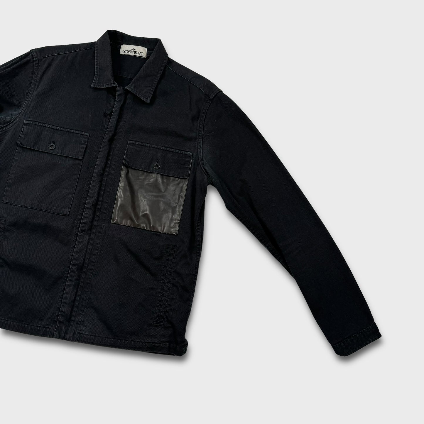 Stone Island Black Marina Overshirt Jacket M