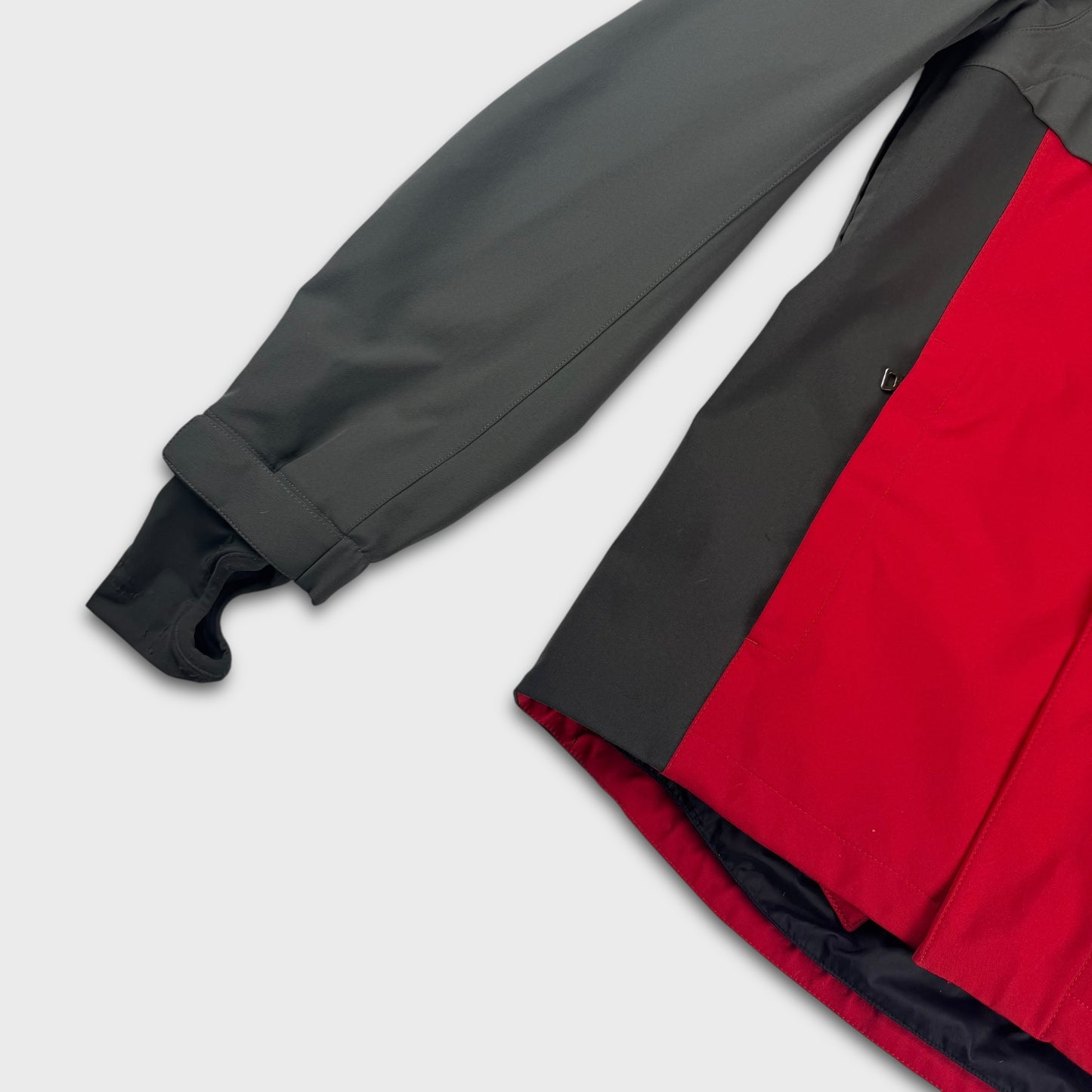 Prada Sport Two-Tone Red / Grey Ski Jacket L/XL