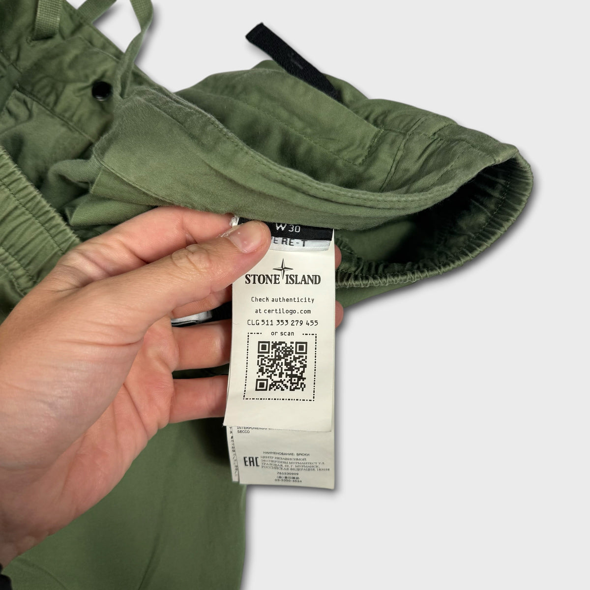 Stone Island Compass Patch Trousers W30