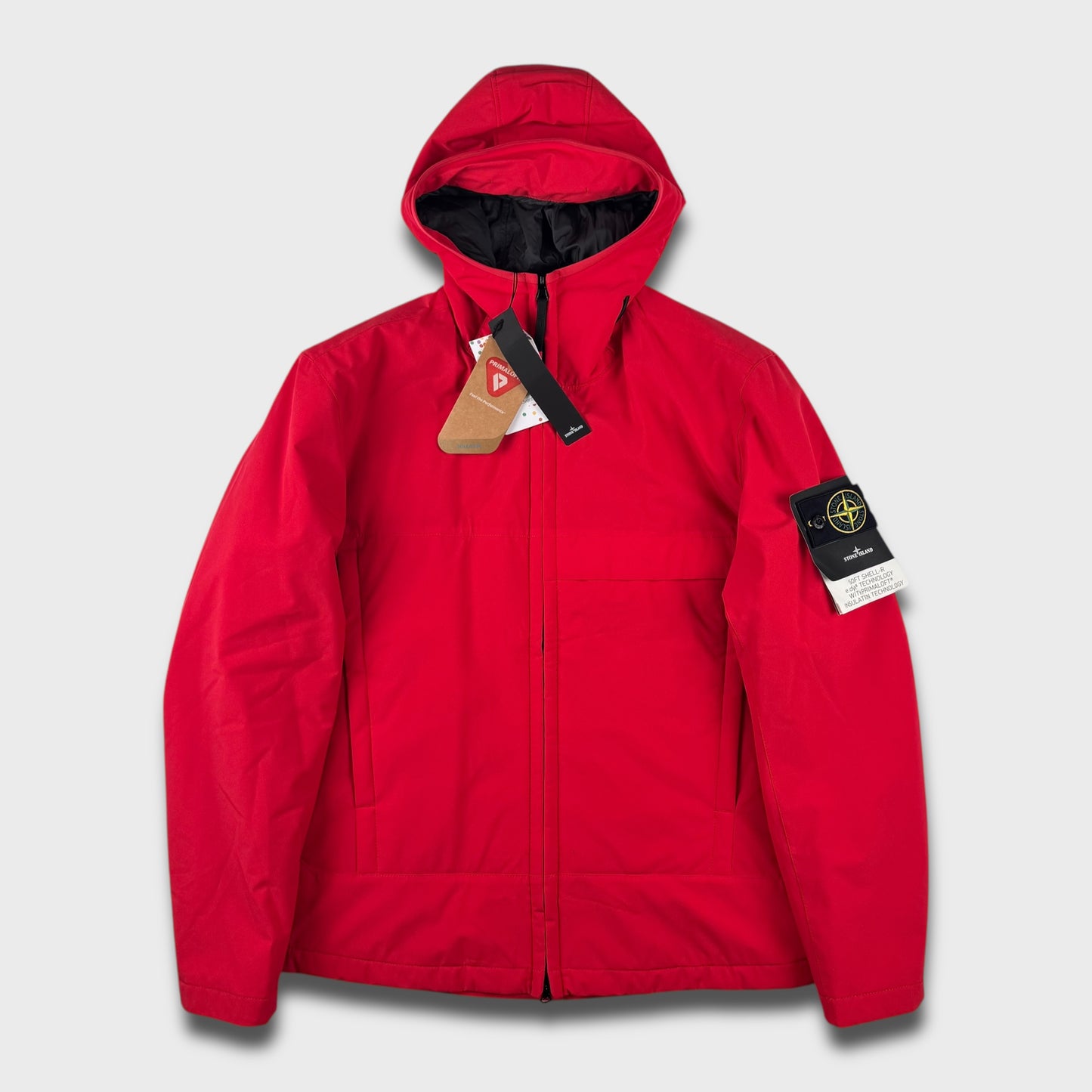 Stone Island Red ‘Soft Shell’ e-Dye Primaloft Jacket BNWT XL