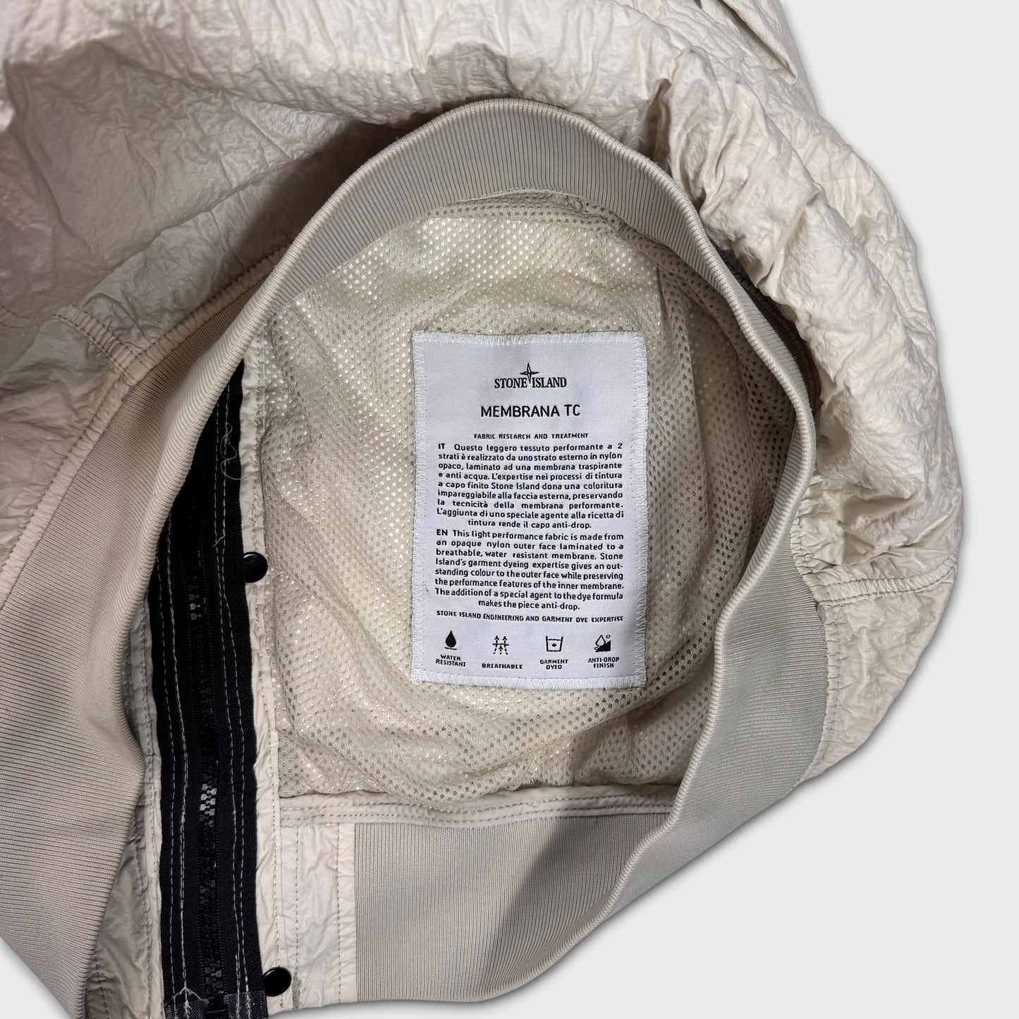 Stone Island Crinkle Effect Membrana TC Jacket M
