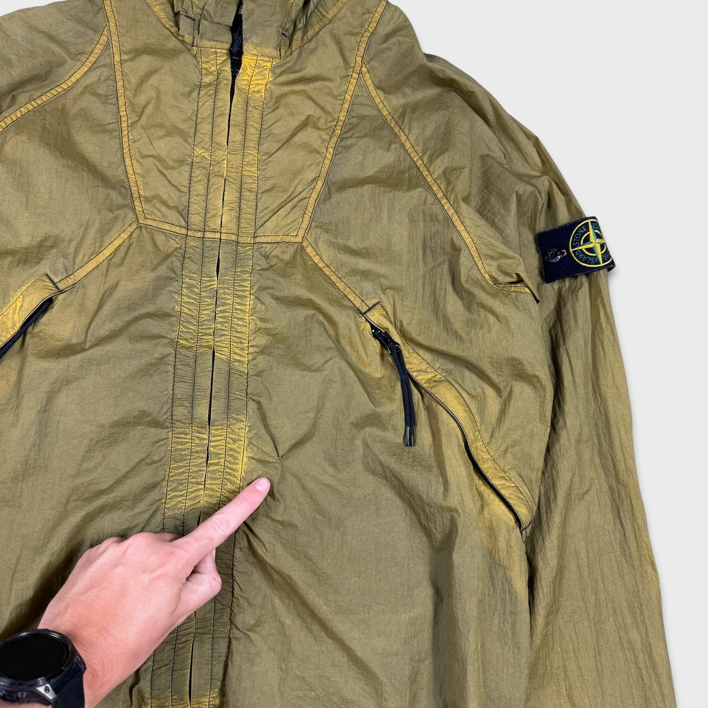 Stone Island 2010 Japan Packable Nylon Windbreaker Jacket L
