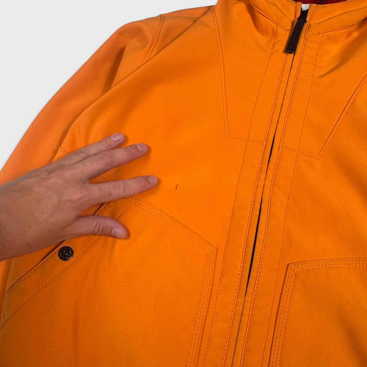 Stone Island Orange Soft Shell-R Jacket M