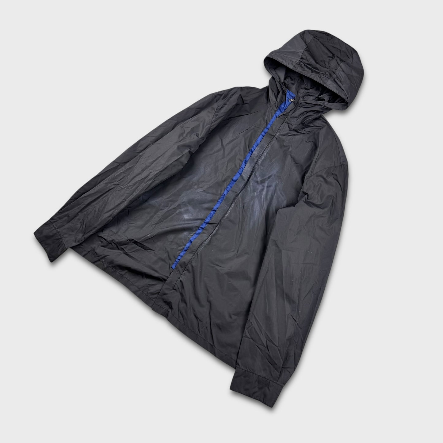 Prada Sport Charcoal Nylon Windbreaker Jacket XL