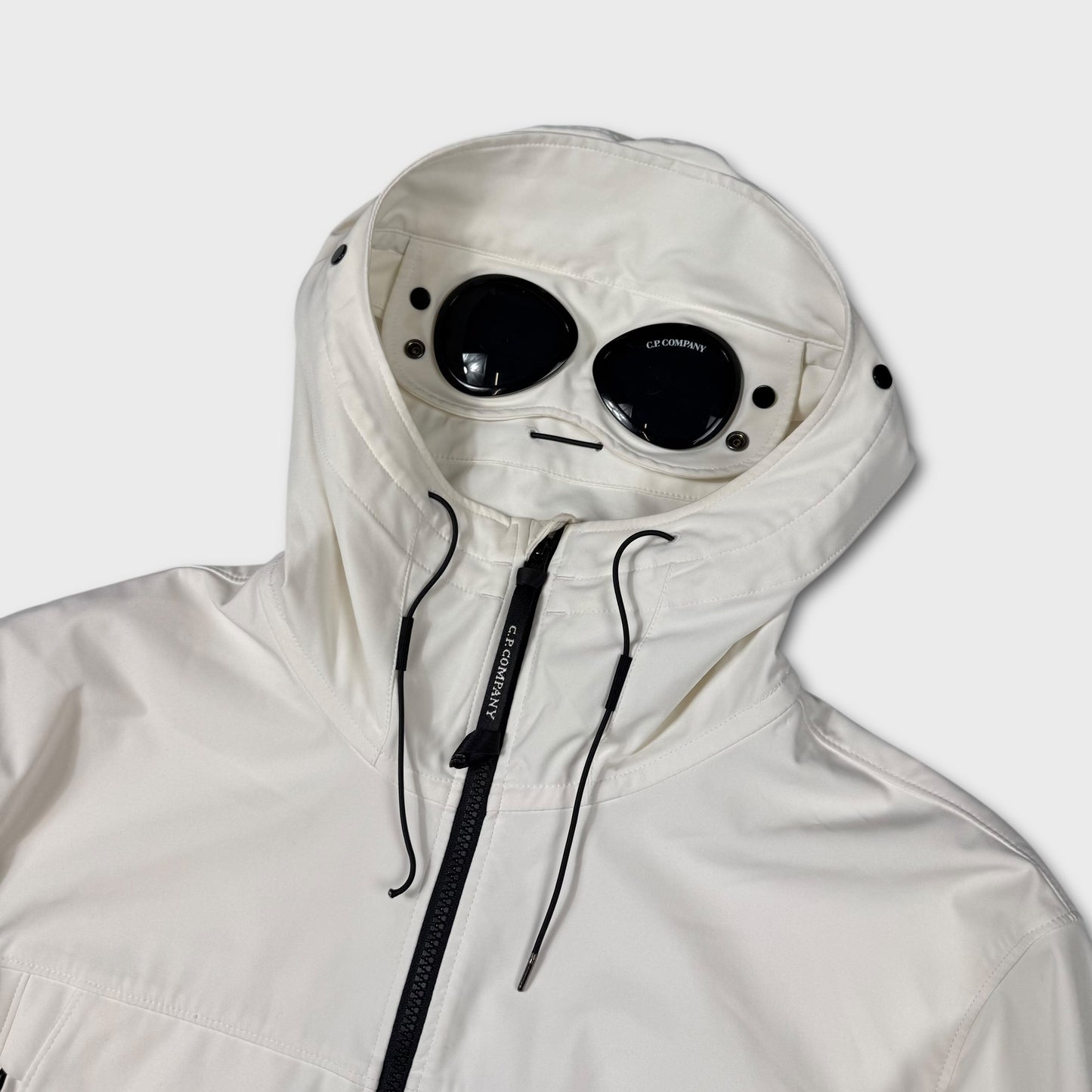 CP Company White Shell-R Goggle Jacket 3XL