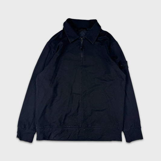 Stone Island Black Ghost Quarter Zip Sweatshirt L
