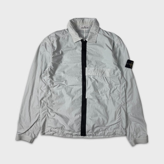 Stone Island Ice Blue Zip Overshirt Jacket M