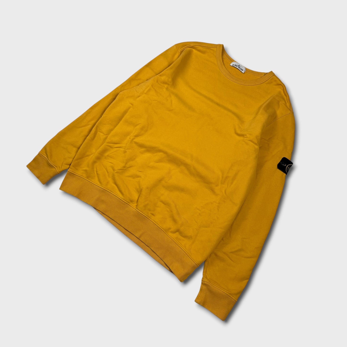 Stone Island Yellow Crewneck Sweatshirt 3XL