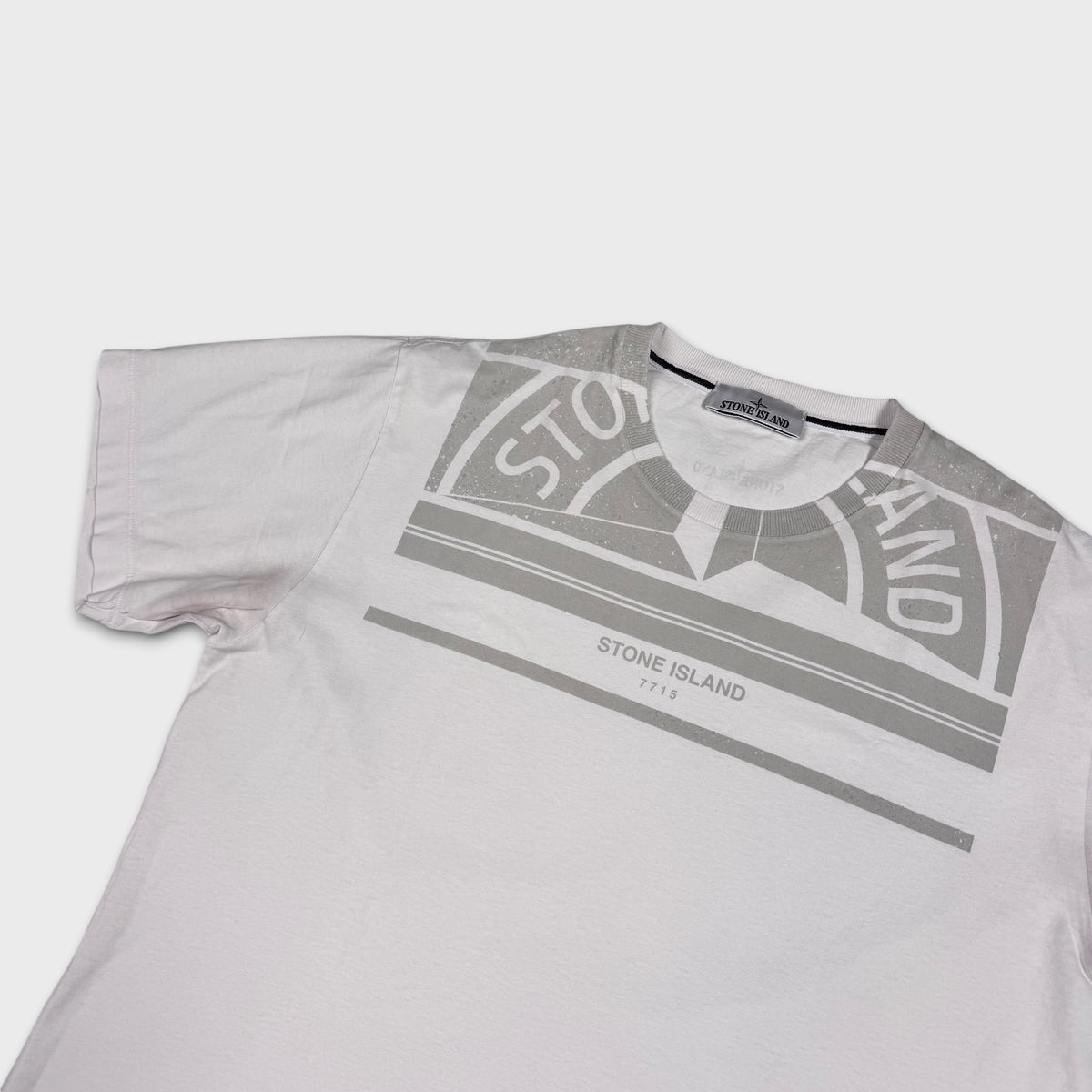 Stone Island White Graphic T-Shirt XL