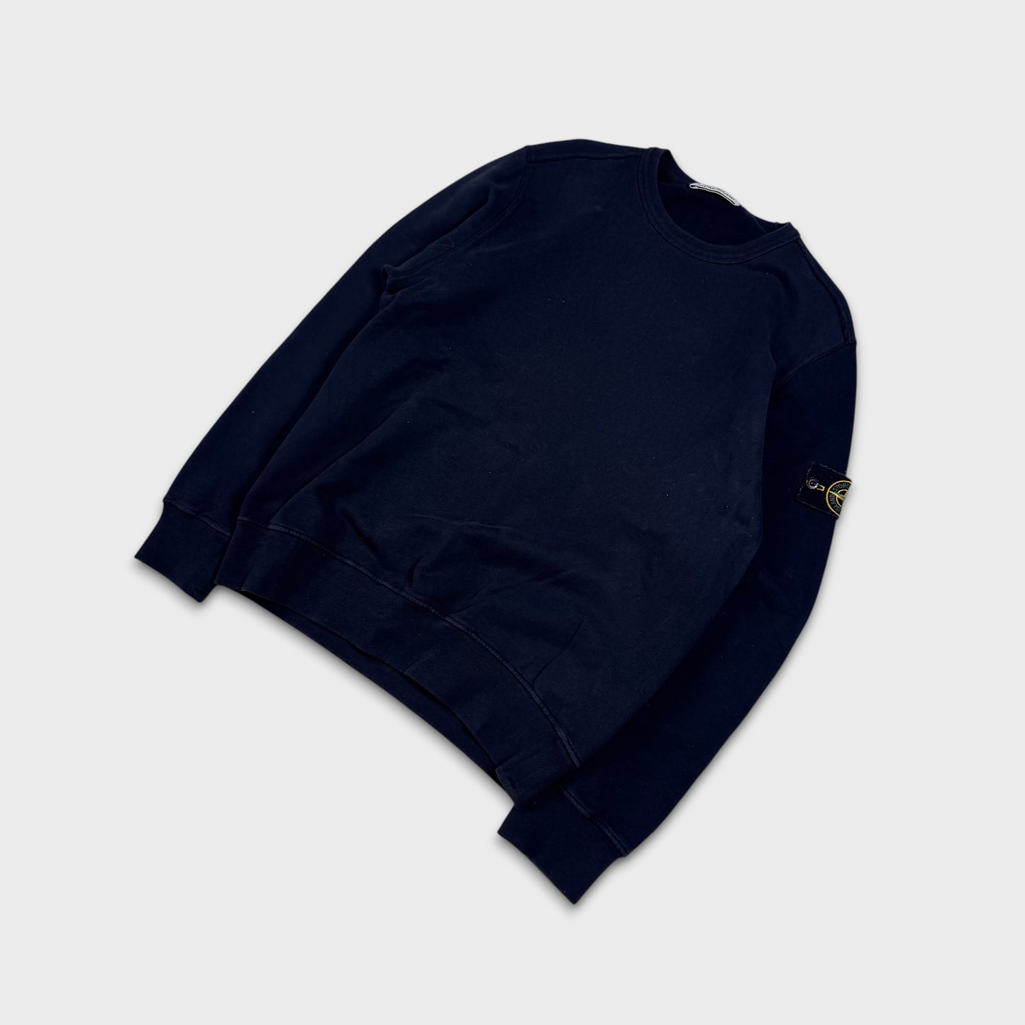 Stone Island Navy Crewneck Sweatshirt L