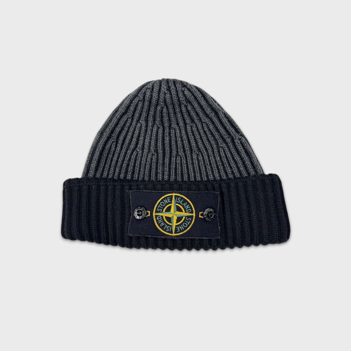 Stone Island Two-Tone Badge Beanie OS