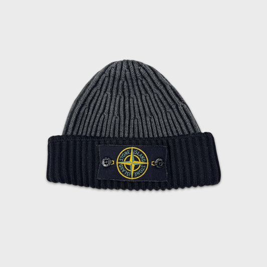 Stone Island Two-Tone Badge Beanie OS