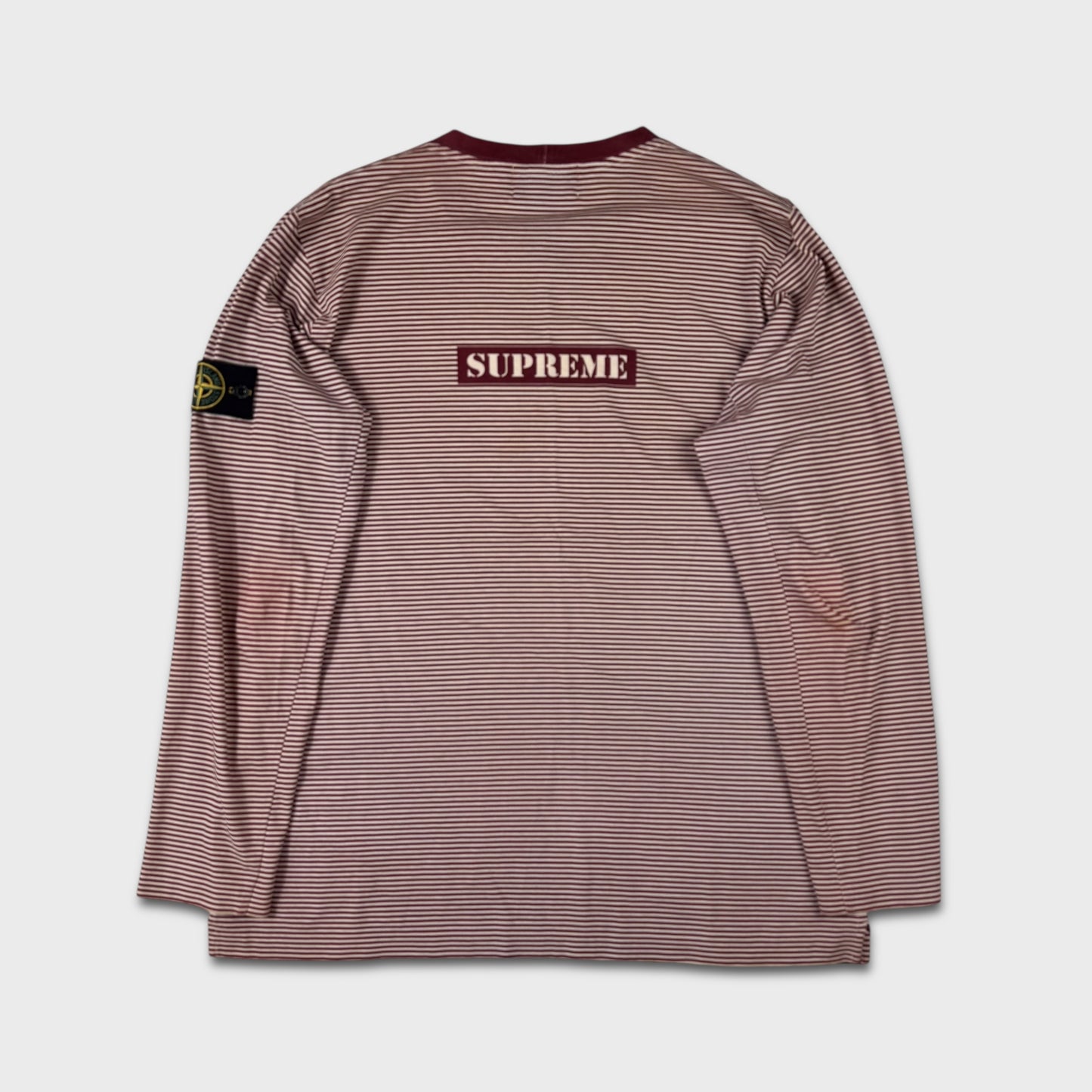 Stone Island x Supreme Striped Longsleeve L