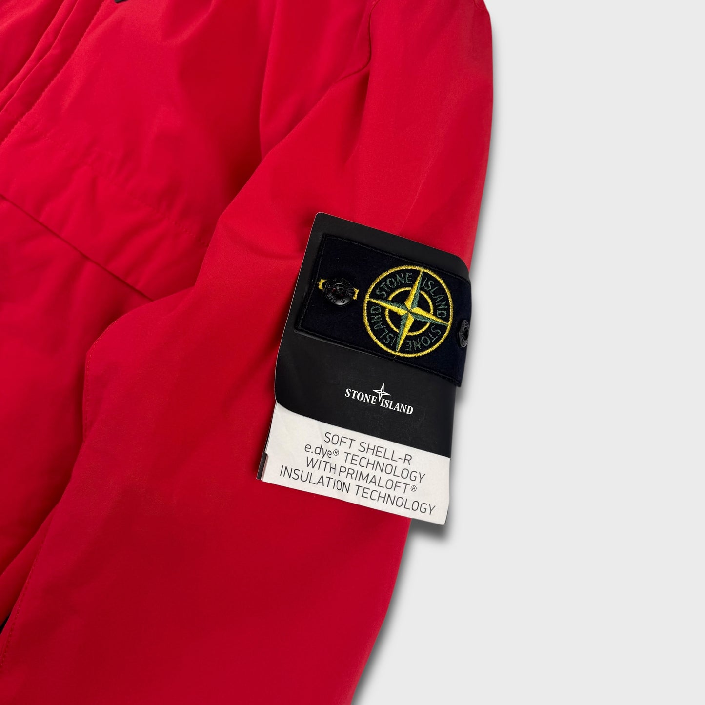 Stone Island Red ‘Soft Shell’ e-Dye Primaloft Jacket BNWT XL