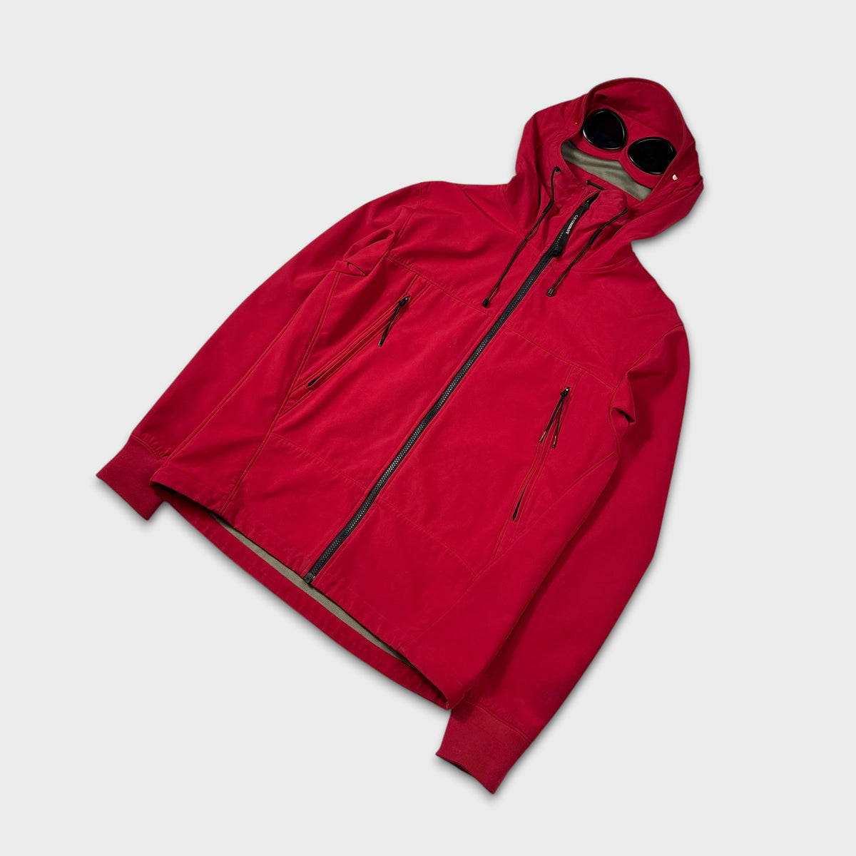 CP Company Red Soft Shell-R Goggle Jacket XL