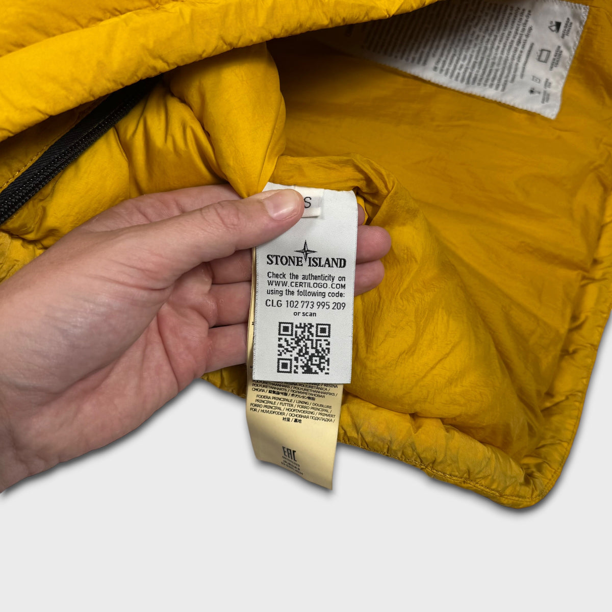 Stone Island Garment Dyed Crinkle Reps NY Down Jacket S