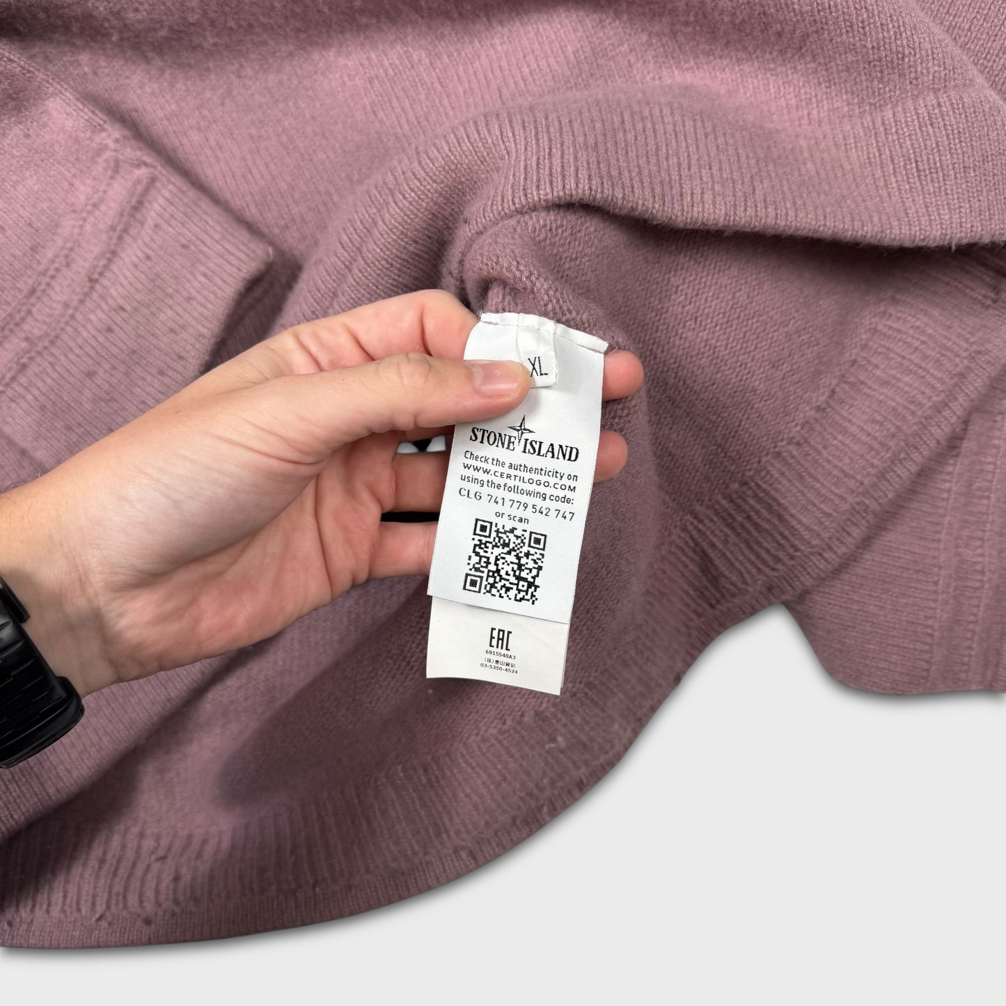 Stone Island Rose Quartz Knit Jumper L