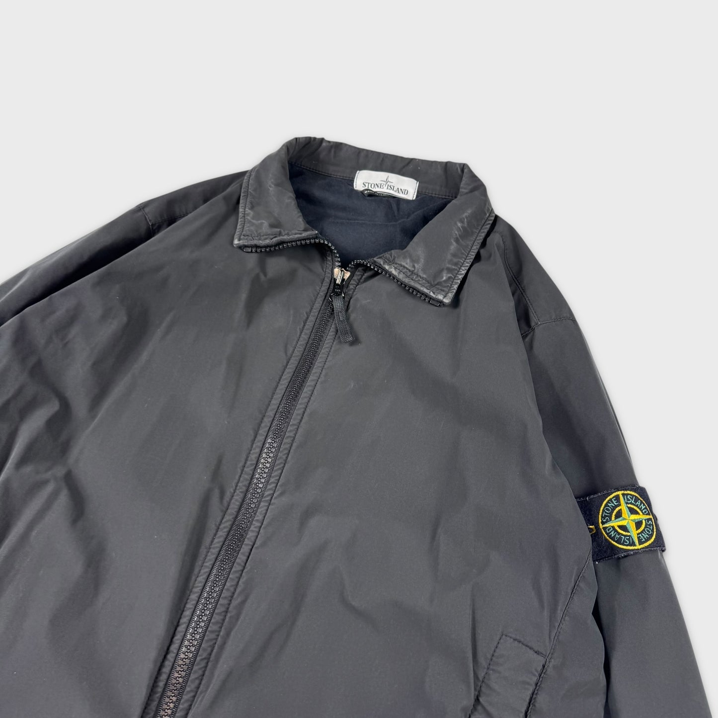 Stone Island Mussola Gommata Velour Jacket L
