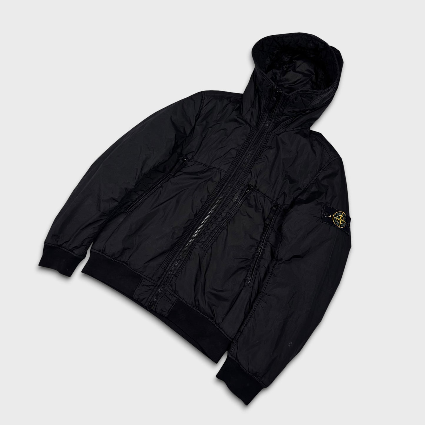 Stone Island Crinkle Reps NY Hooded Jacket S