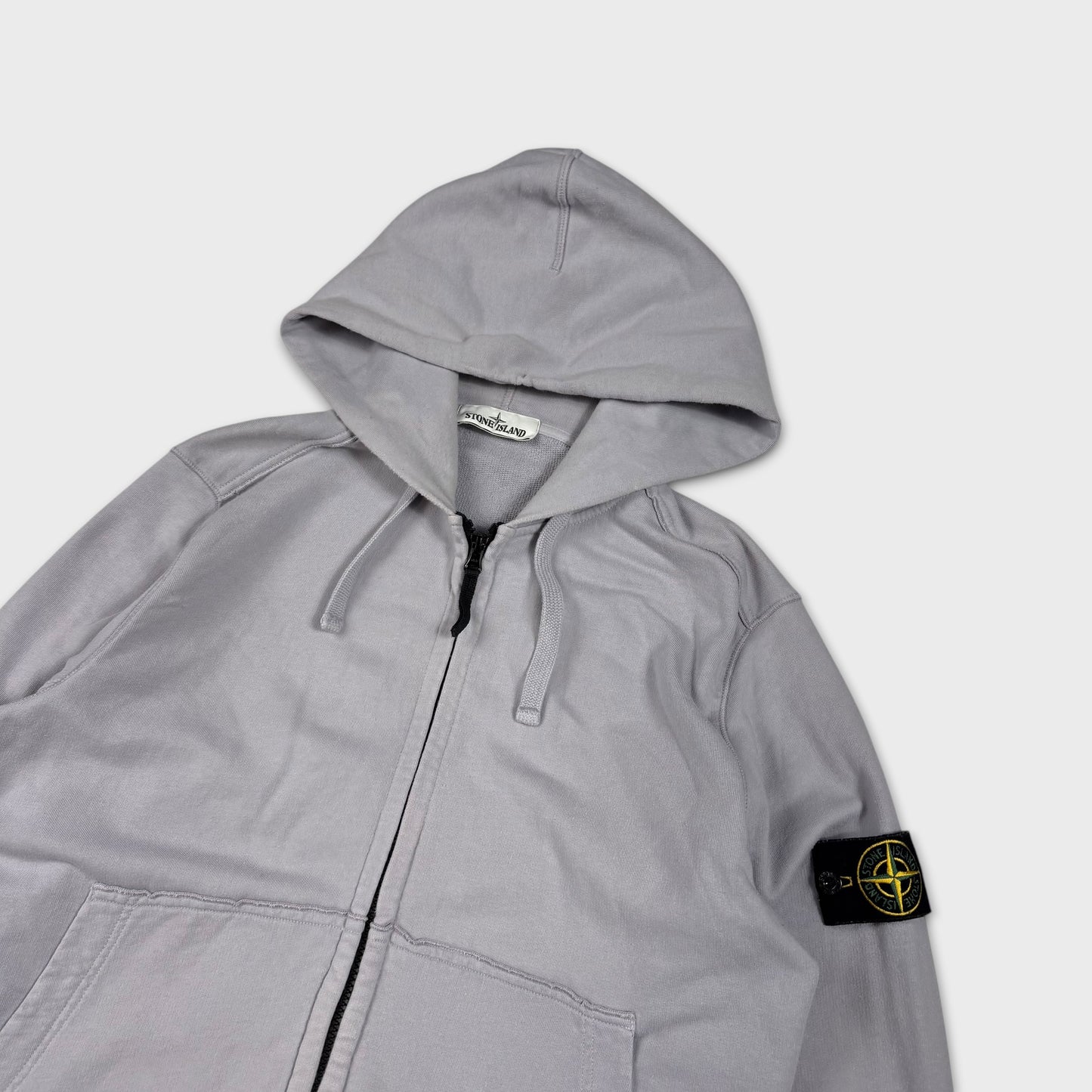 Stone Island Lavender Full Zip Hoodie L