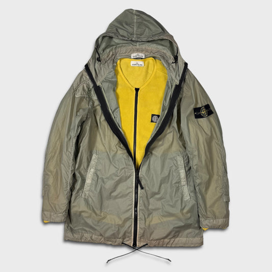 Stone Island Lamy Velour Parka Jacket w/ Fleece Liner L
