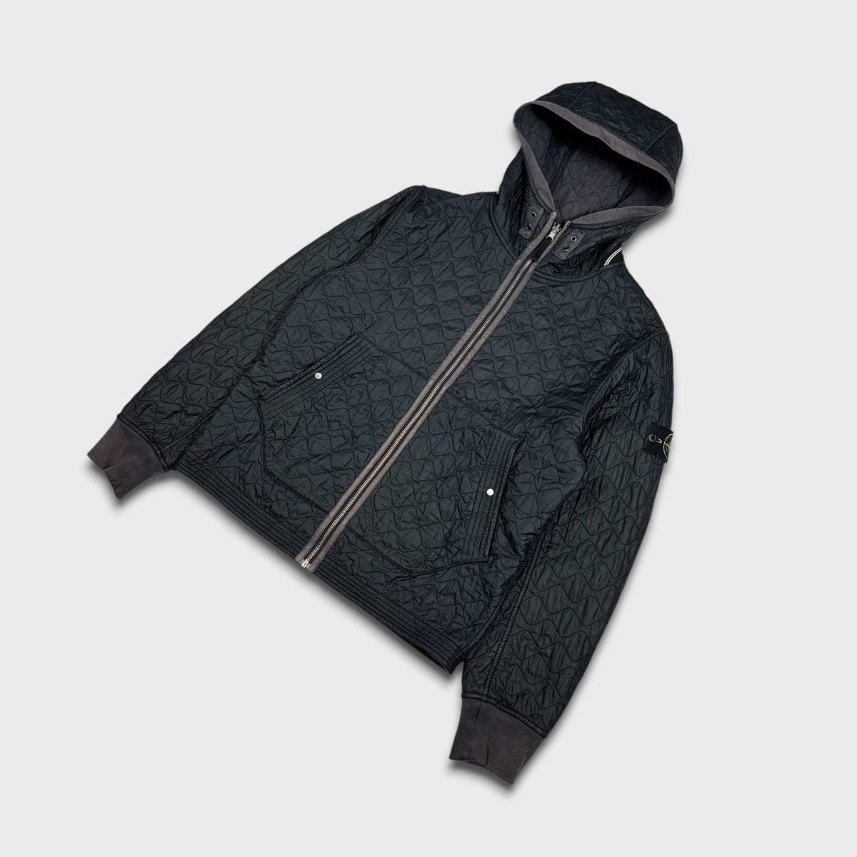 Stone Island 2010 Wave Quilted Reversible Jacket L