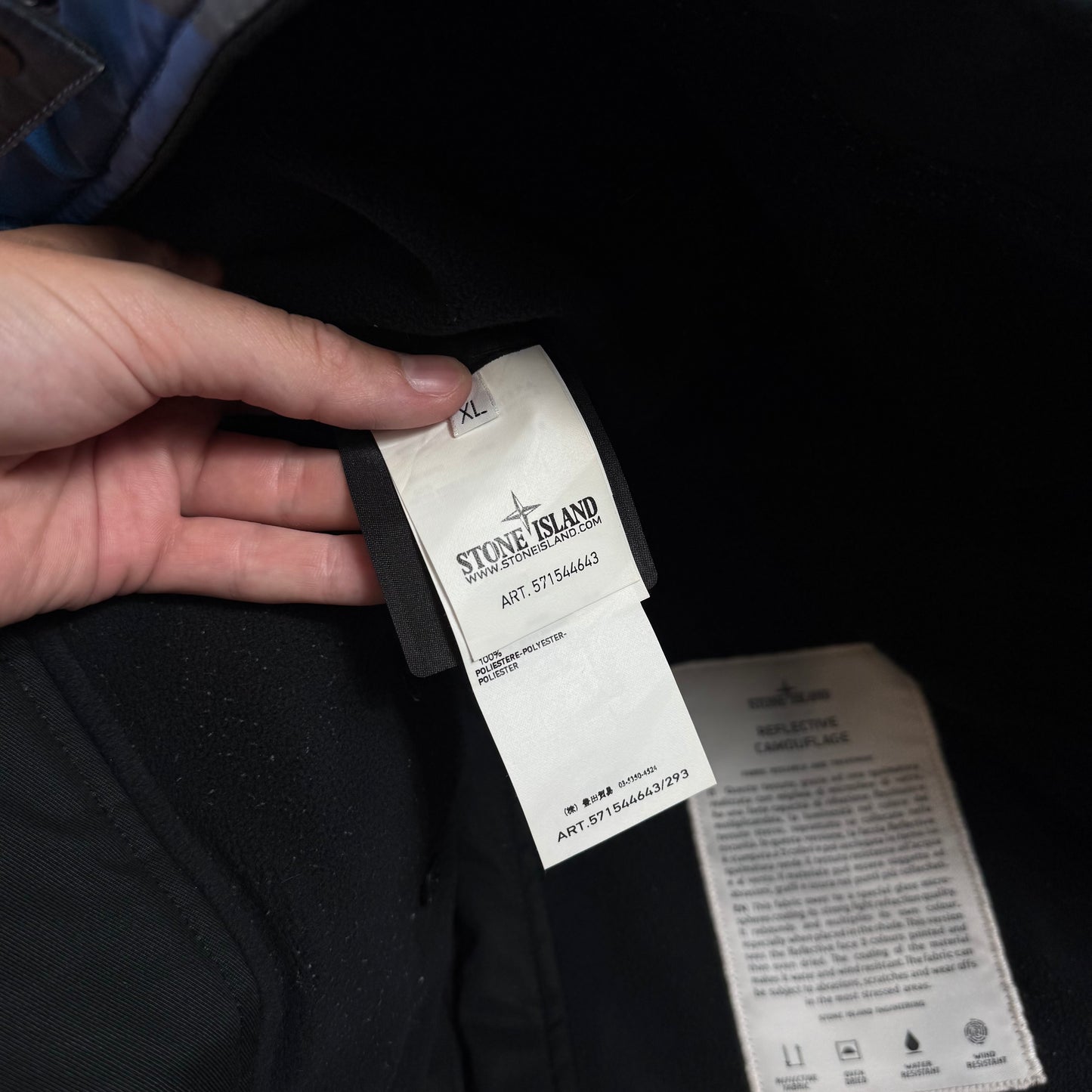 Stone Island 30th Anniversary Reflective Camouflage Jacket XL