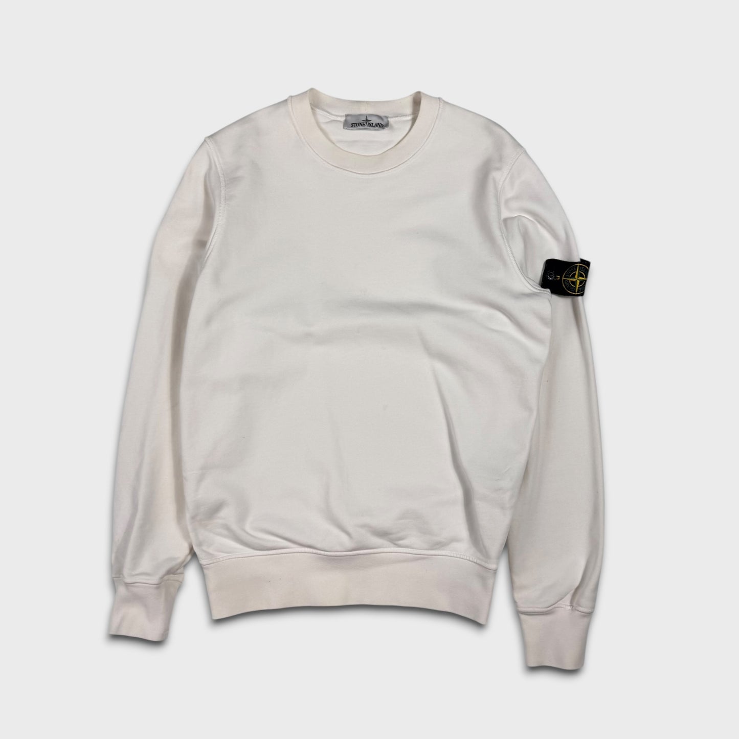 Stone Island White Crewneck S