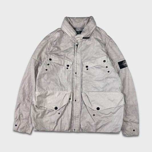 Stone Island White Tyvek Special Process Jacket XXL