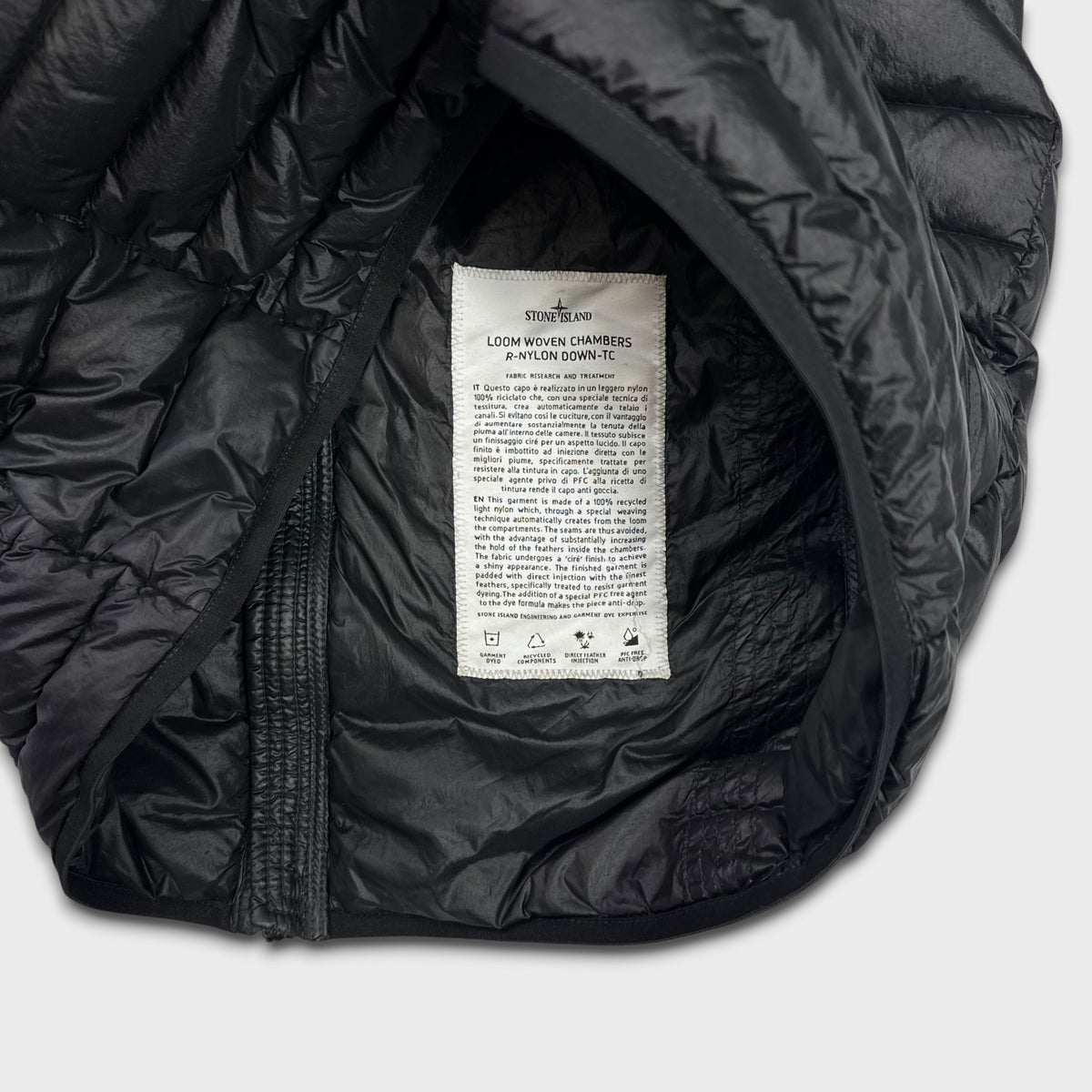 Stone Island Loom Woven Chambers R-Nylon Down Jacket S