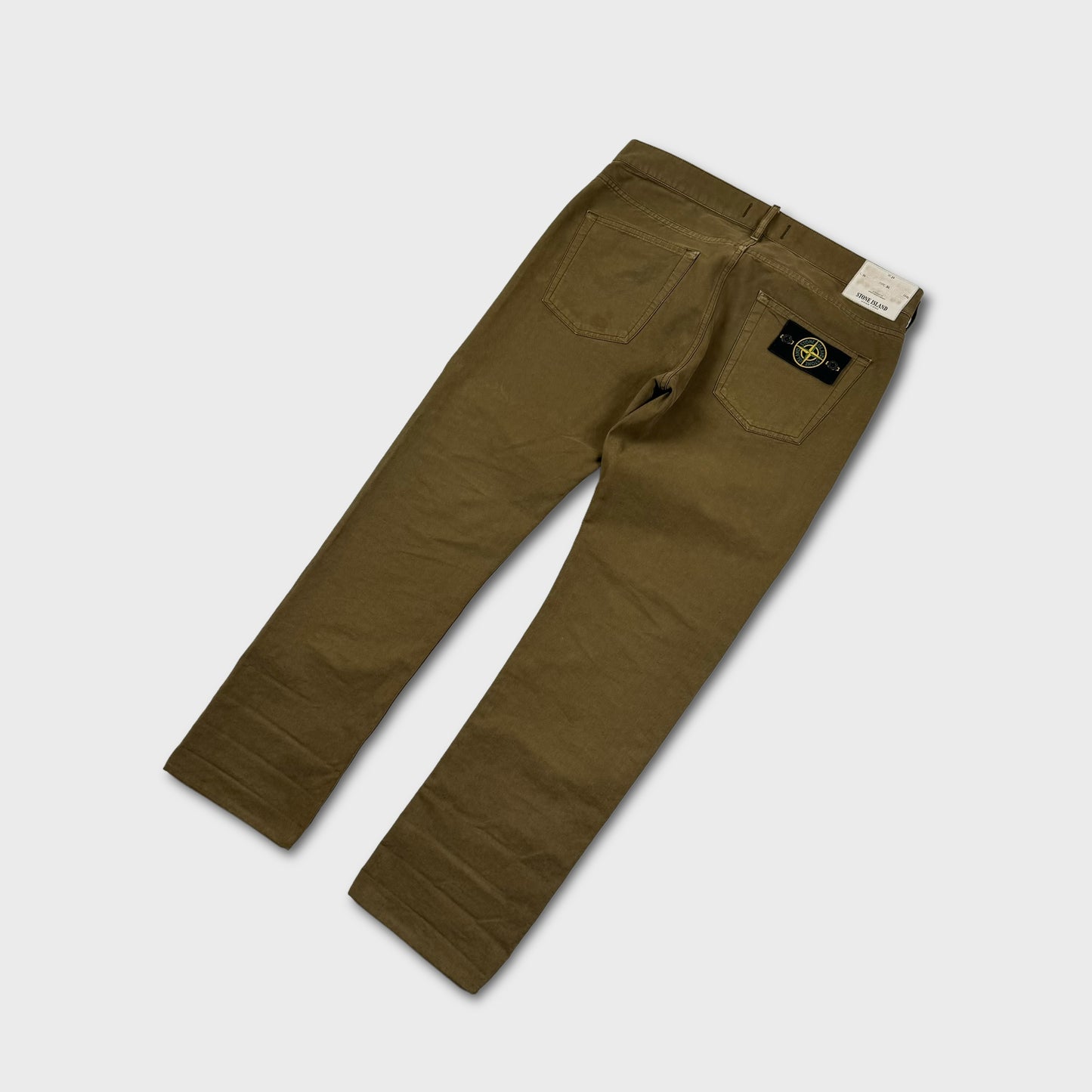 Stone Island Khaki Chino Trousers W34