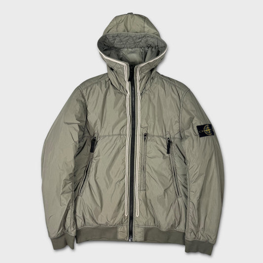 Stone Island Olive Garment Dyed Crinkle Reps NY L