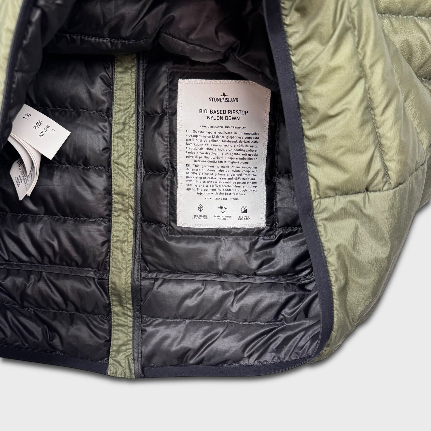 Stone Island Bio Ripstop Nylon Down Gilet Jacket L