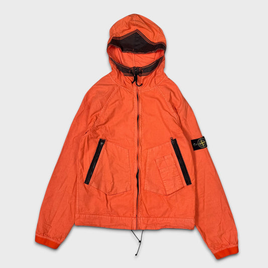 Stone Island 2006 Hooded Cotton Canvas Jacket M