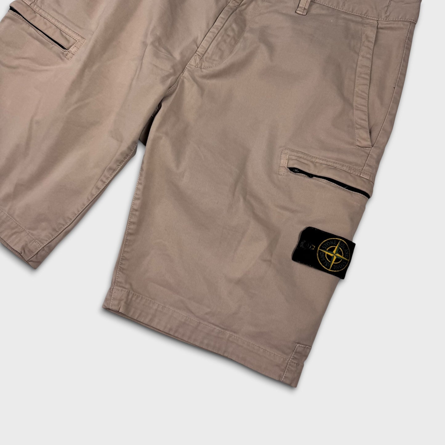Stone Island Beige Cargo Shorts W33