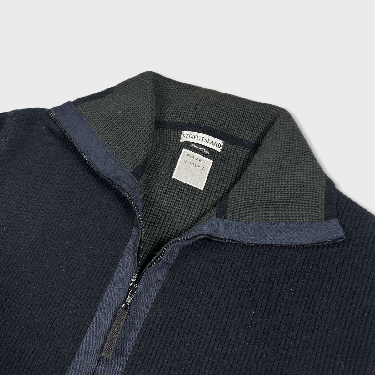 Stone Island Chunky 1998 Green Edge Knit DEADSTOCK L