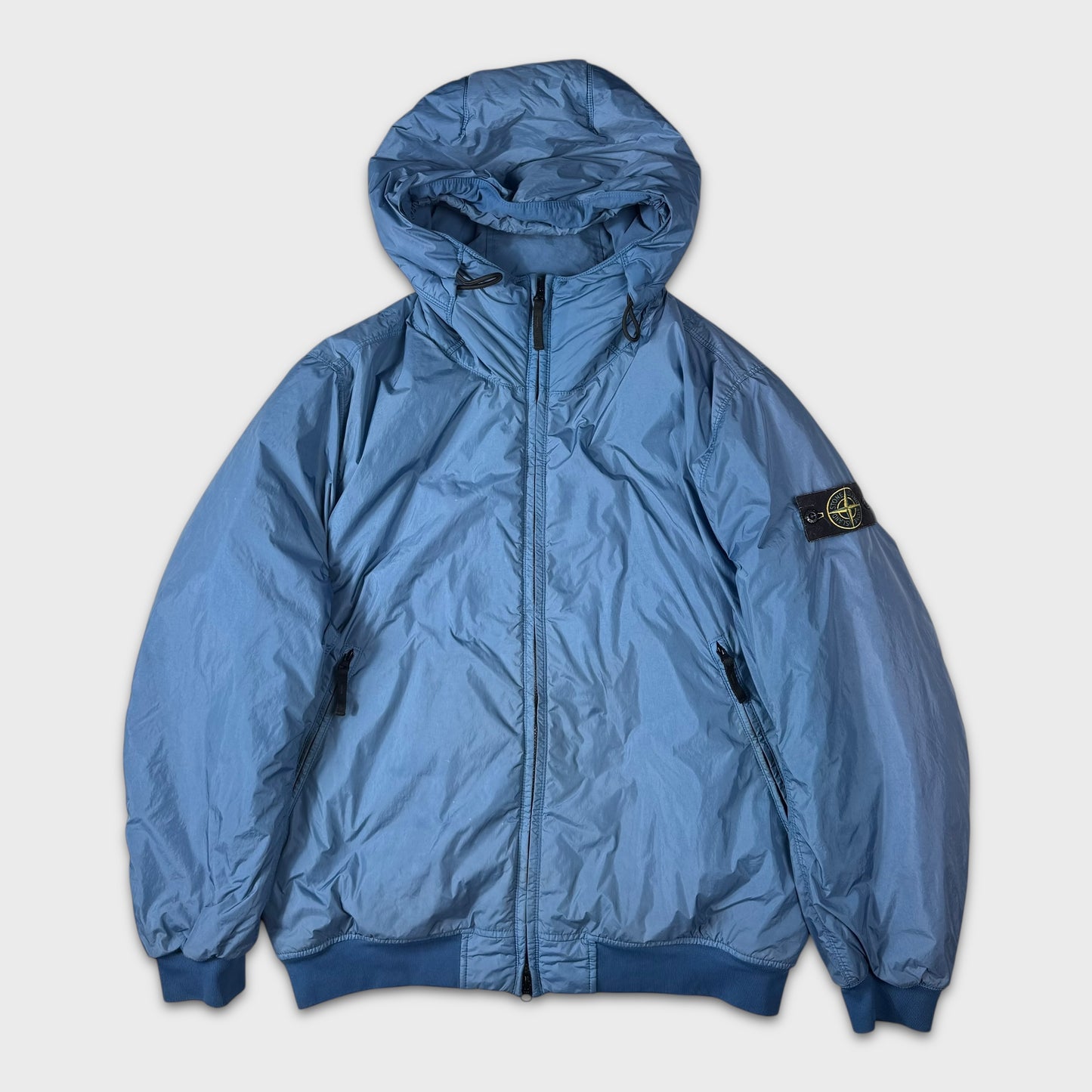Stone Island Blue Primaloft Insulated Crinkle Reps Jacket XL