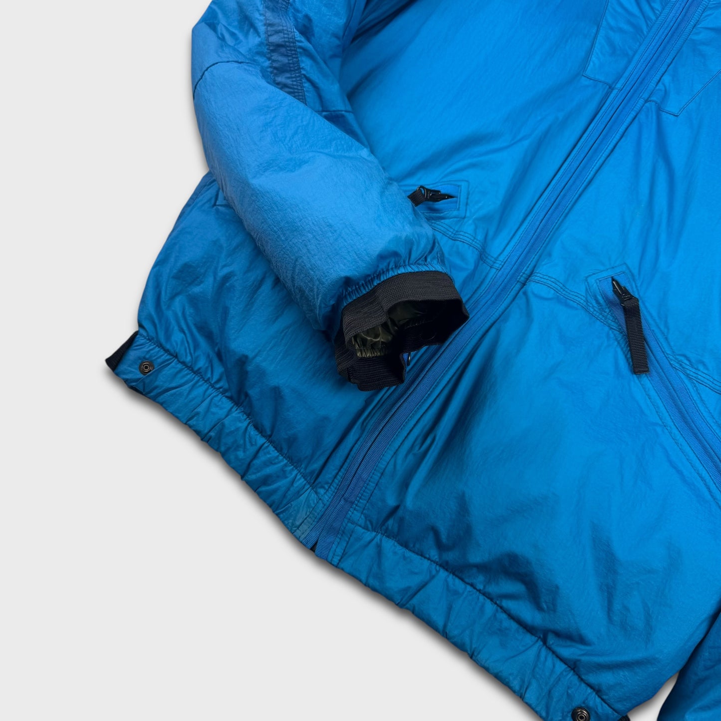 Stone Island Blue Goose Down Puffer Jacket L