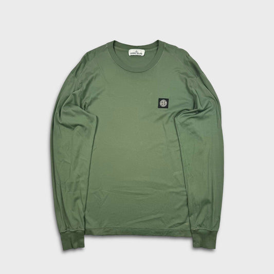 Stone Island Olive Green Compass Longsleeve L