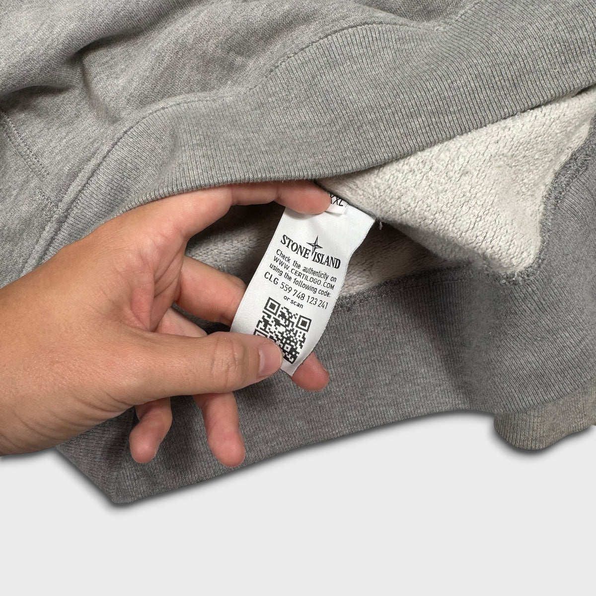 Stone Island Grey Crewneck Sweatshirt XXL