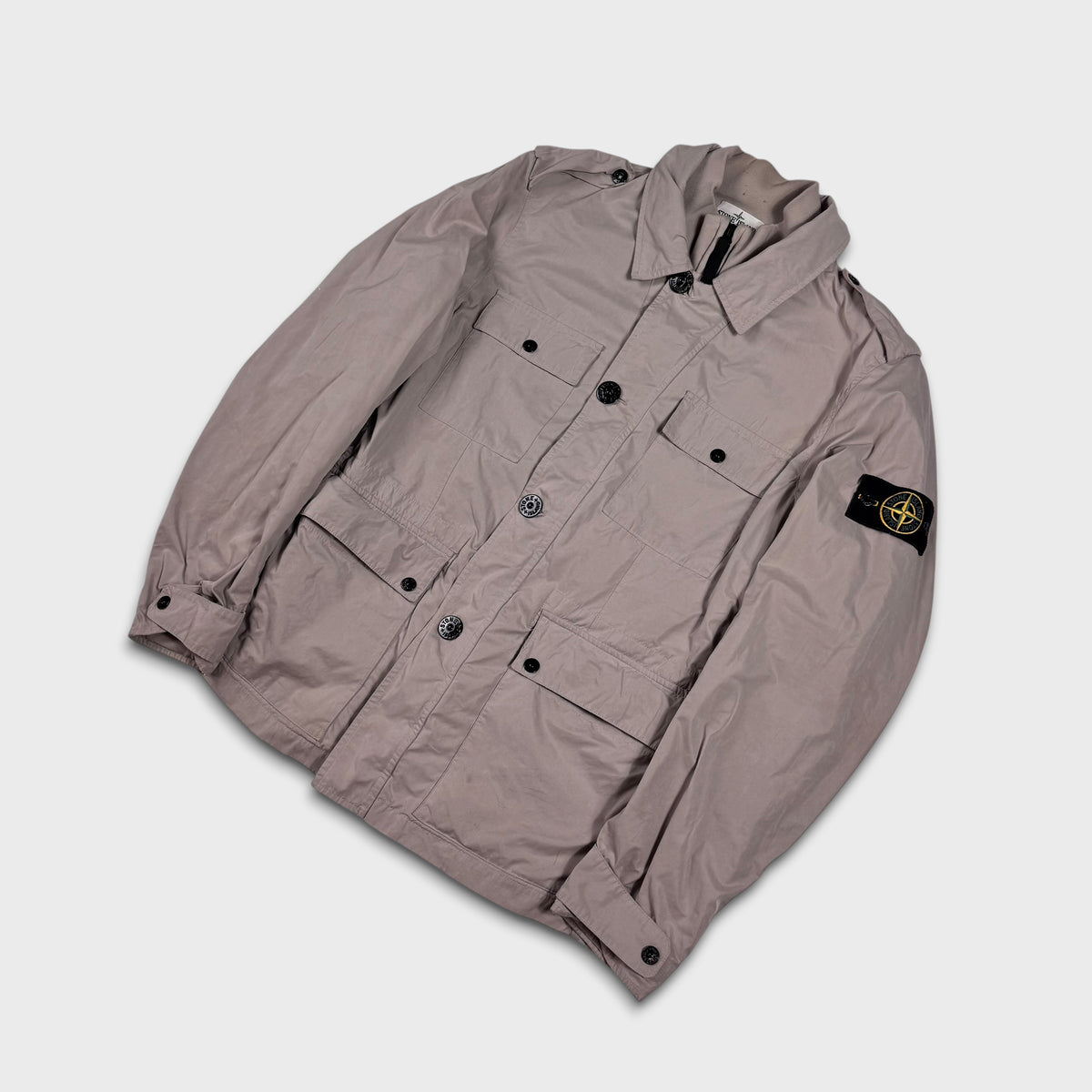 Stone Island Beige David Light OVD Field Jacket L