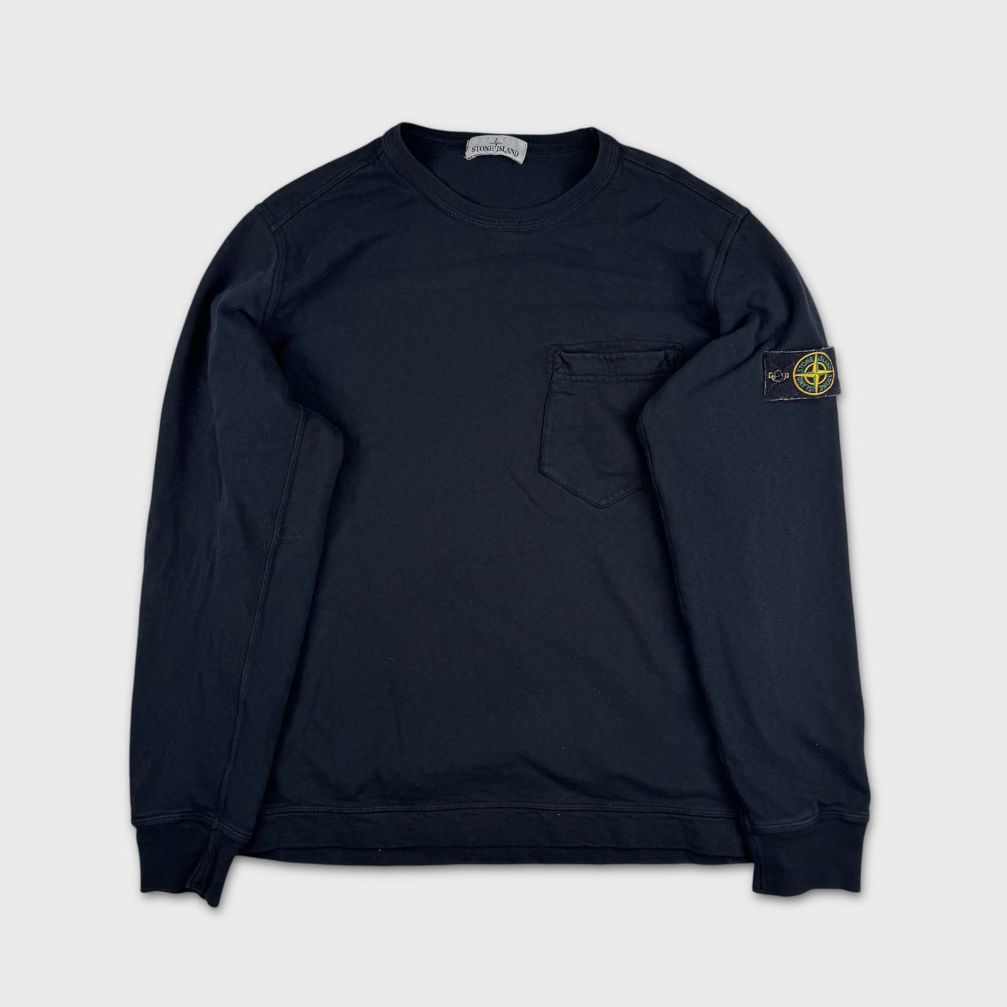 Stone Island Black Pocket Crewneck XXL