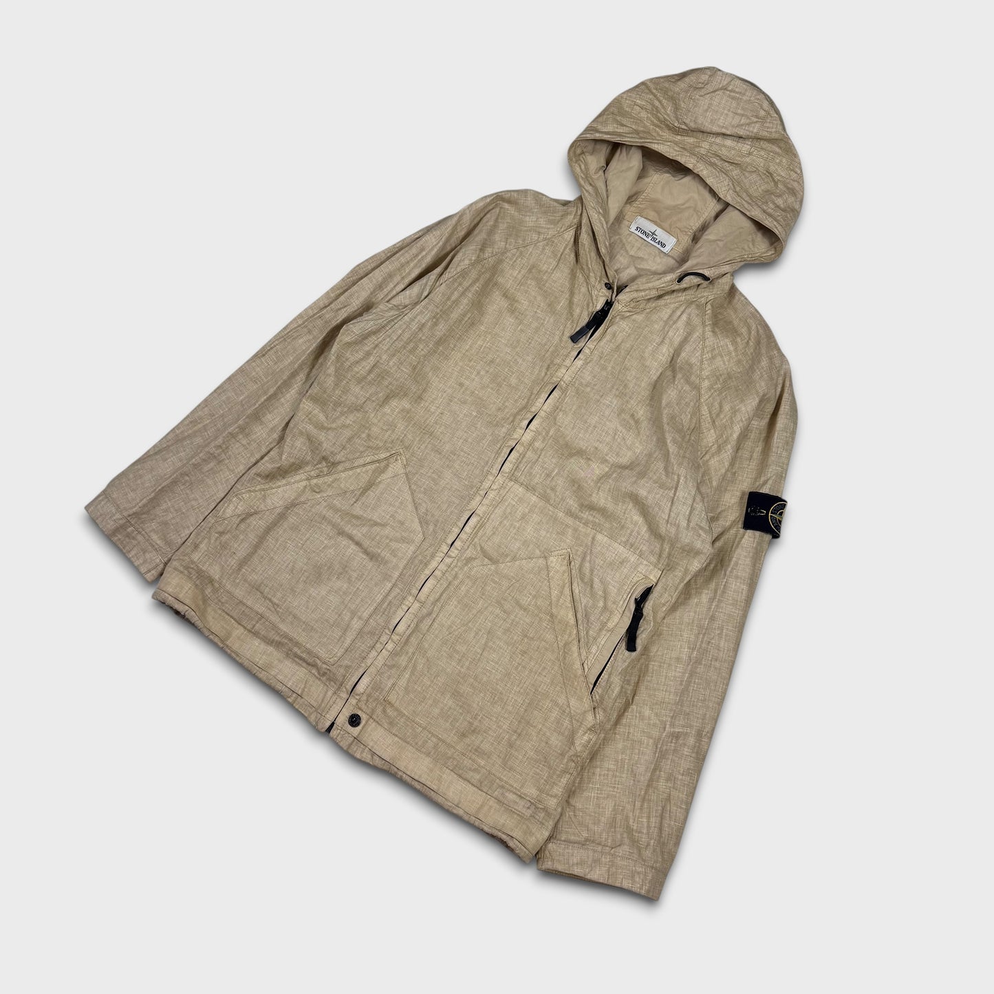 Stone Island Lino Watro Tela Hooded Jacket XXL