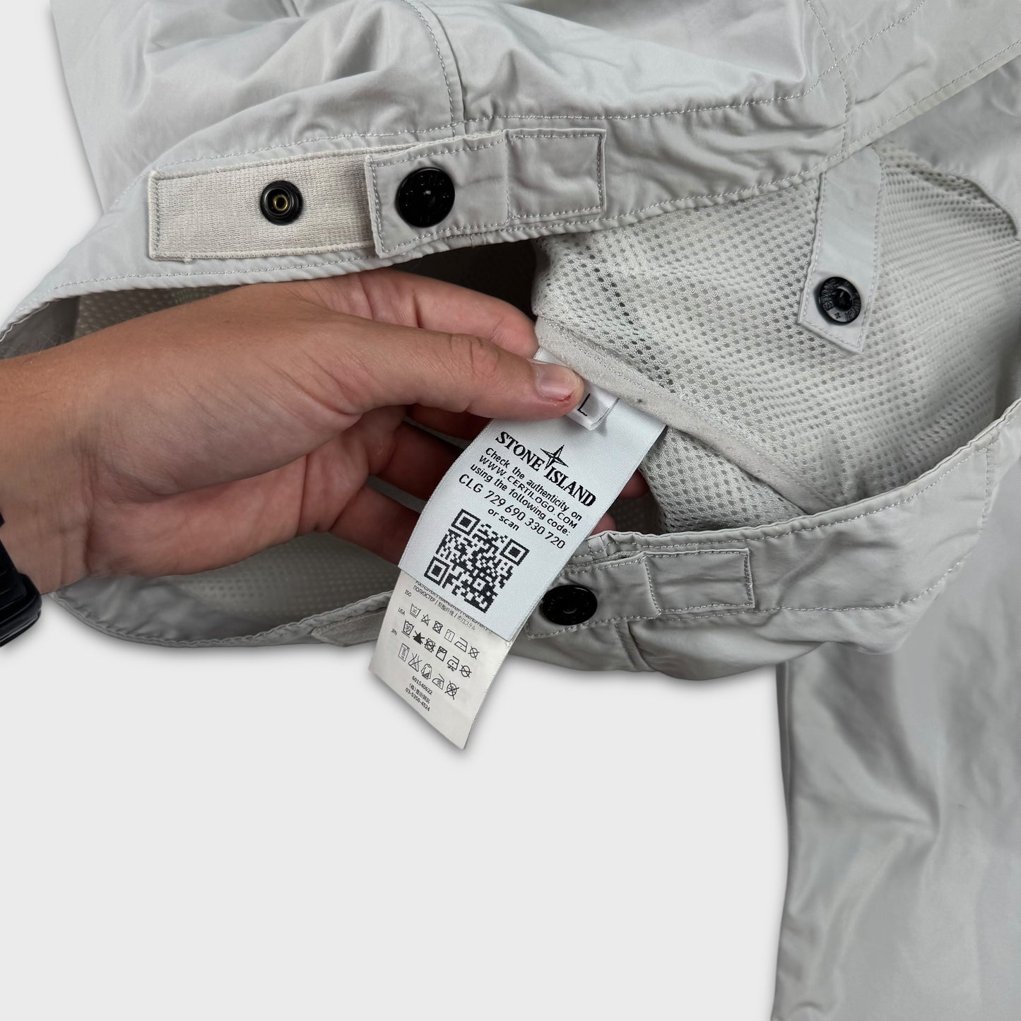 Stone Island Ice Grey Micro Reps Jacket L