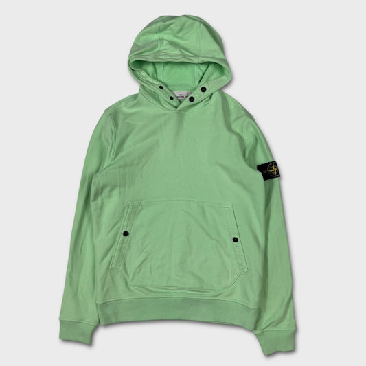 Stone Island Lime Green Pullover Hoodie M
