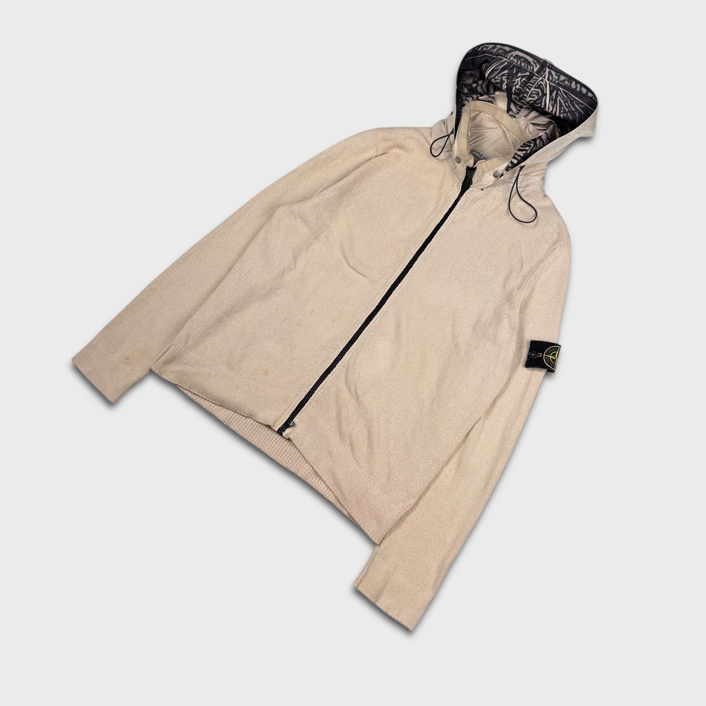 Stone Island Sublimation Hooded Zip Knit Cardigan M