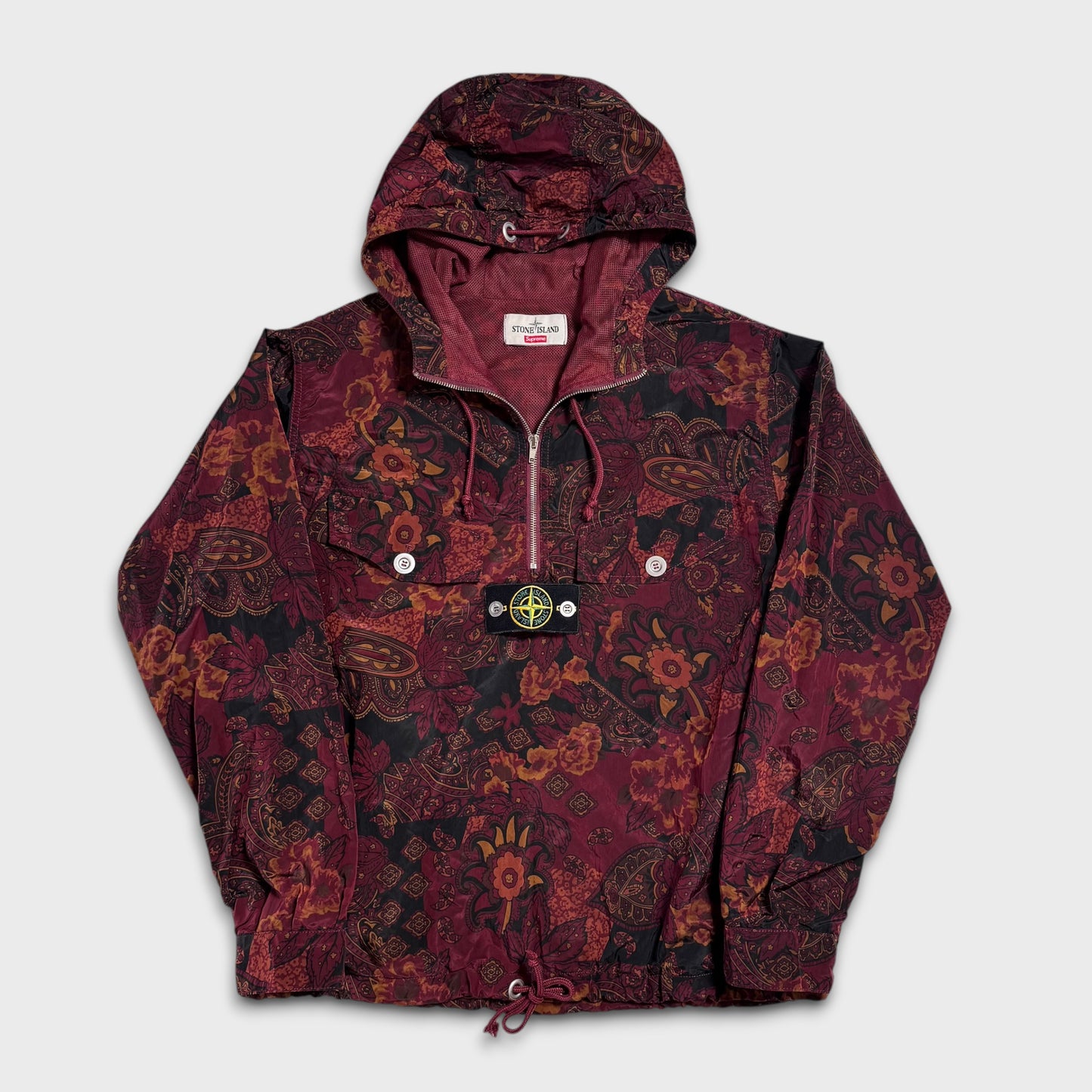 Stone Island x Supreme Paisley Nylon Metal 5C Anorak Jacket M